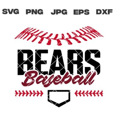 10604 Bears SVG Bears Baseball SVG Baseball Team svg png jpg dxf eps Cricut Files Digital Download Silhouette Instant Download