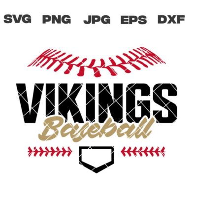 10606 Vikings SVG Vikings Baseball SVG Baseball Team svg png jpg dxf eps Cricut Files Digital Download Silhouette Instant Download