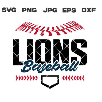 10609 Lions SVG Lions Baseball SVG Baseball Team svg png jpg dxf eps Cricut Files Digital Download Silhouette Instant Download