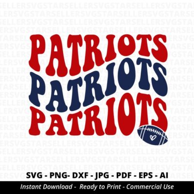 1061 Patriots SVG PNG Stacked Patriots svg Patriots Shirt svg Patriots Cheer svg Patriots Vibes svg Patriots Mascot Patriots Football svg Cricut