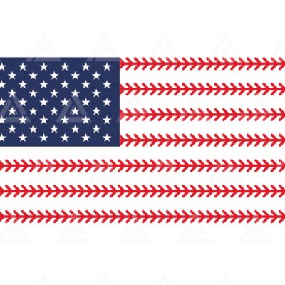 1062 Baseball American Flag Svg Baseball Stitch Baseball T shirt Baseball Cheer Mom USA Flag Cut File Cricut Silhouette Png Pdf Vector