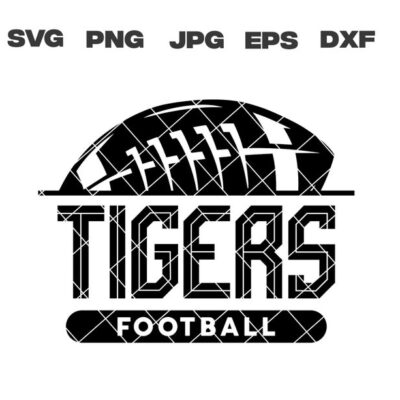 10632 Tigers SVG Tigers Football SVG Football Team svg png jpg dxf eps Cricut Files Digital Download Silhouette Instant Download