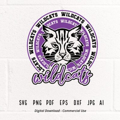 1064 Wildcats SVG PNG Wildcats Face svg Wildcats Mascot svg Wildcats Cheer Wildcats Vibes School Spirit svg Wildcats Sport Wildcats Pride