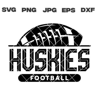 10640 Huskies SVG Huskies Football SVG Football Team svg png jpg dxf eps Cricut Files Digital Download Silhouette Instant Download