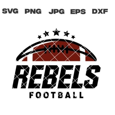 10661 Rebels SVG Rebels Football SVG Football Team svg png jpg dxf eps Cricut Files Digital Download Silhouette Instant Download