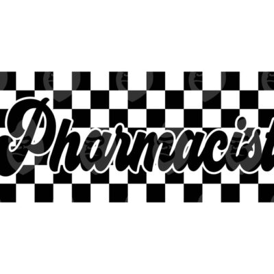 10747 Checkered Pharmacist Svg Retro Pharmacist Png Pharmacist Shirt Pharmacy Student Pharmacy Technician Vector Cut file Cricut Silhouette