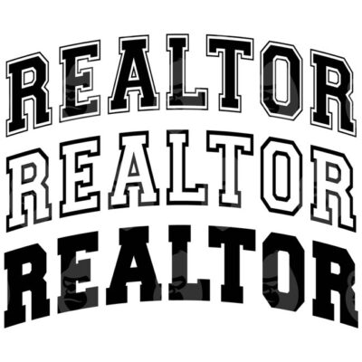 10773 Realtor Svg Realtor Arched Png Real Estate Svg Vector Cut file Cricut Silhouette