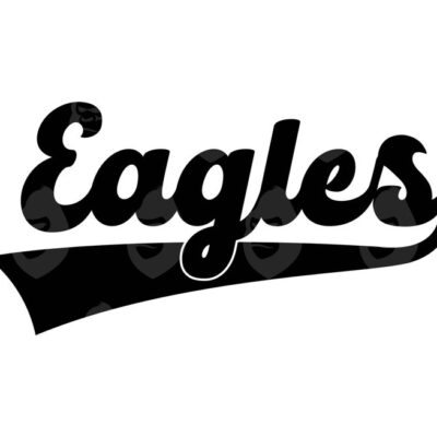 10834 Eagles Svg Eagles Png Go Eagles Svg Eagles Team Retro Vintage Font Vector Cut file Cricut Silhouette Sticker Pdf Png Dxf