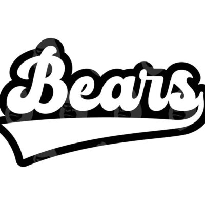 10862 Bears Baseball Svg Bears Png Retro Sports Jersey Font Bears Team Cheer Mom Vector Cut file Cricut Silhouette Sticker Pdf Png Dxf