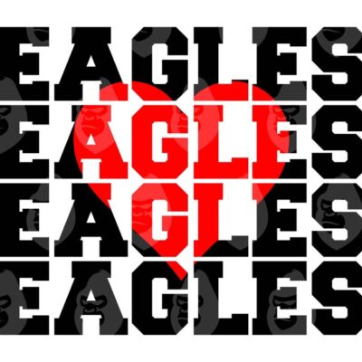 10870 Stacked Eagles Svg Eagles Png Run Eagles Eagles Team Svg Sport Jersey Font Vector Cut file Cricut