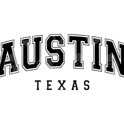 10873 Austin Texas Svg Austin Texas Png Arched Varsity Font Svg America State Vector Cut file Cricut Silhouette