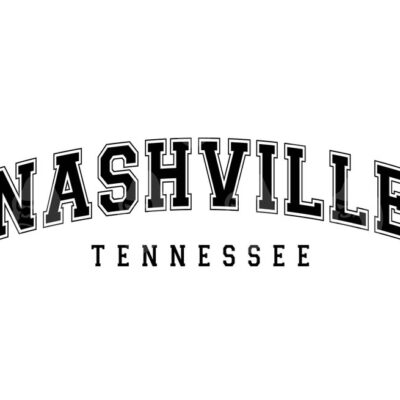 10889 Nashville Tennessee Svg Nashville Tennessee Png Arched Varsity Font Svg America State Vector Cut file Cricut Silhouette Pdf Png Dxf