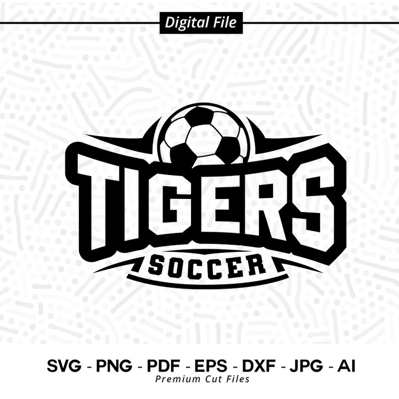 1089 Tigers Soccer Svg Png Tigers Soccer Svg Tiger Soccer Shirt Design Tigers Shirt Svg Tiger Pride Tigers Cheer Svg School Spirit Svg