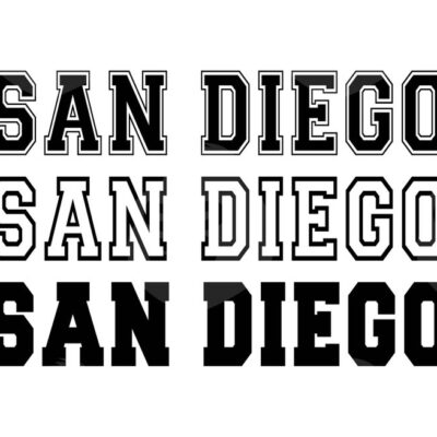 10907 San Diego Svg San Diego Varsity Png College Font Text America State Vector Cut file Cricut Silhouette Sticker Pdf Png Dxf