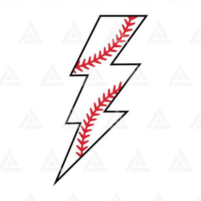 1092 Baseball Lightning Bolt Svg Baseball Shirt Print Thunder Svg Game Day Vibes Cheer Mom Cut File Cricut Png Pdf Eps Vector Stencil