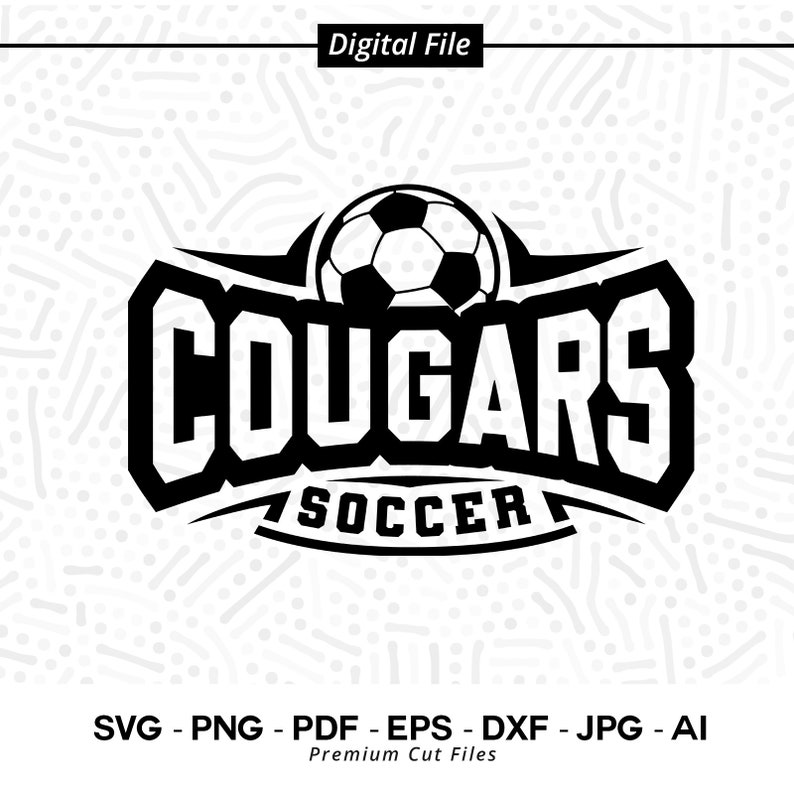 1092 Cougars Soccer Svg Png Cougars Soccer Svg Cougar Soccer Shirt Design Cougars Shirt Svg Cougar Pride Cougars Cheer Svg School Spirit