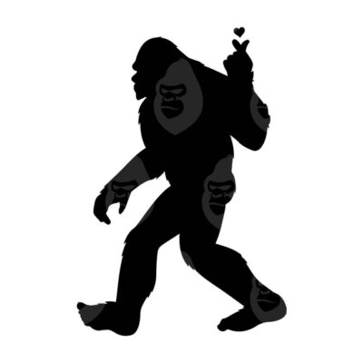 10972 Bigfoot Svg Korean Heart Fingers Svg Big Foot Png Yeti Svg Sasquatch Svg Vector Cut file Cricut Silhouette