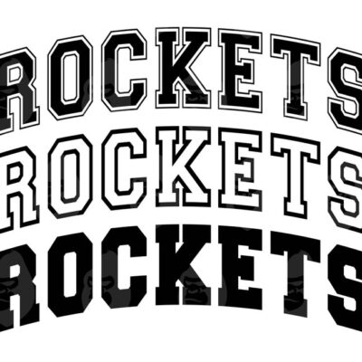 10978 Rockets Svg Rockets Arched Varsity Font Go Rockets Svg Rockets Jersey Rockets Team Mascot Vector Cut file Cricut