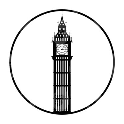 11034 Big Ben Svg Big Ben Png Circle Frame Svg London Big Ben Sublimation Big Ben Clipart Vector Cut file Cricut Silhouette