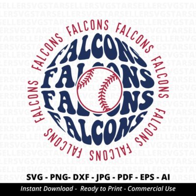 1109 Falcons Baseball SVG PNG Falcons svg Falcons Shirt svg Falcons Cheer svg Falcons Mascot svg Falcons Mom svg Baseball Mama svg Cricut