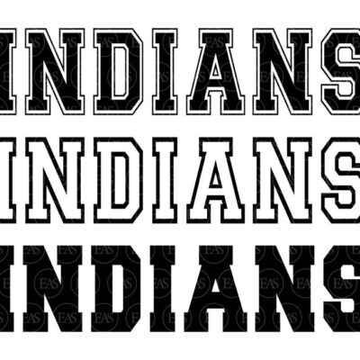 11135 Indians Svg Indians Varsity Font Go Indians Svg Indians Jersey Indians png Indians Team Mascot Vector Cut file Cricut Pdf Png Dxf