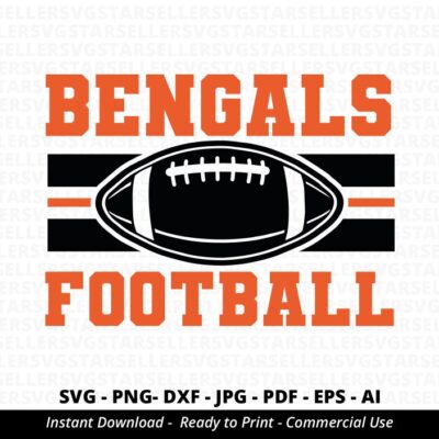 1119 Bengals Football SVG PNG Bengals svg Bengals Shirt svg Bengals Mascot svg Bengals Pride svg Bengals Cheer svg Bengals png Cricut Silhouette