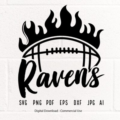 1122 Raven Football svg Raven Ravens Football svg png Sublimation Football Clipart SVG for Shirts SVG for Cricut Shirt svg Football Mom