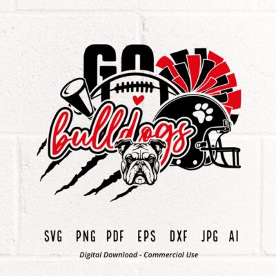 1138 Bulldogs SVG PNG Bulldogs Face svg Bulldogs Football svg Bulldogs Mascot svg Bulldogs Helmet svg Bulldogs Paw svg Go Bulldogs svg