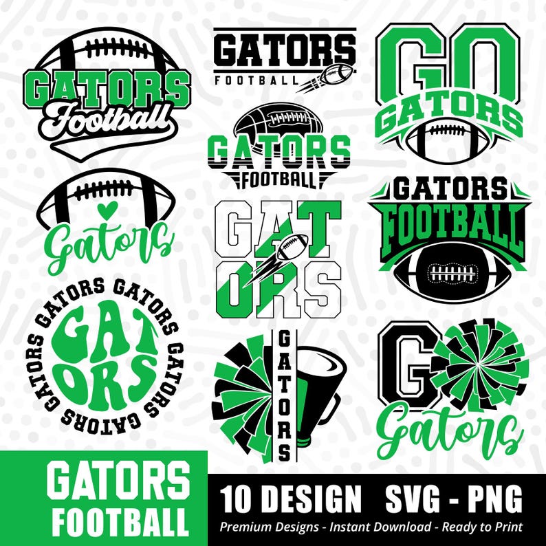 1147 Gators Football Bundle SVG PNG Gators Bundle svg Football Bundle Sports Team Svg Bundle svg Cricut Cut File Instant Download Vector