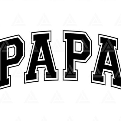 1149 Papa Svg Papa Varsity Svg Dad Life Papa Png Papa Shirt Jersey Font Cut File Cricut Png Pdf Eps Vector Vinyl Sticker