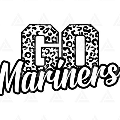 1154 Go Mariners Leopard Svg Go Mariners Football Svg Run Mariners Svg Cheer Mom T Shirt Cut File Cricut Png Pdf Eps Vector Stencil