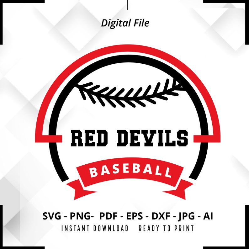 1155 Red Devils Baseball SVG PNG Red Devils svg Baseball svg Red Devils Shirt svg Red Devils Cheer svg Red Devils Mom svg Baseball Shirt svg