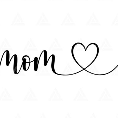 1156 Mom Heart Svg Mama Svg Mommy Svg Mothers Day Svg Mama T shirt Design Mom To be Cut File Cricut Png Pdf Eps Vector Vinyl Sticker