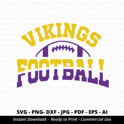 1163 Vikings Football SVG PNG Vikings svg Vikings Shirt svg Vikings Mascot svg Vikings Pride svg Vikings Cheer svg Vikings png Cricut Silhouette