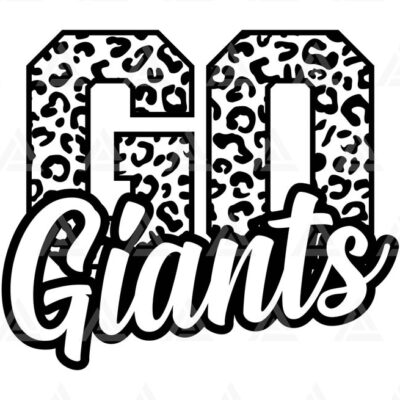 1170 Go Giants Leopard Svg Go Giants Football Svg Run Giants Svg Cheer Mom T Shirt Cut File Cricut Png Pdf Eps Vector Stencil