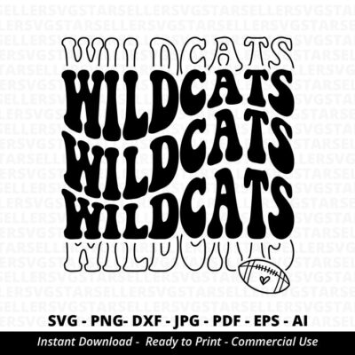 1176 Wildcats SVG PNG Stacked Wildcats svg Wildcats Shirt svg Wildcats Cheer svg Wildcats Vibes svg Wildcats Mascot svg Wildcats Football svg