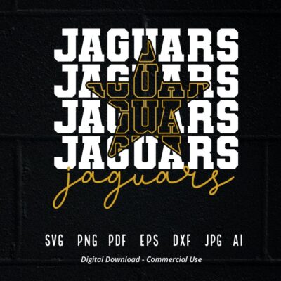 1185 Stacked Jaguars SVG Jaguars Mascot svg Jaguars svg Jaguars School Team svg Jaguars Cheer svg School Spirit svg Jaguars Star svg