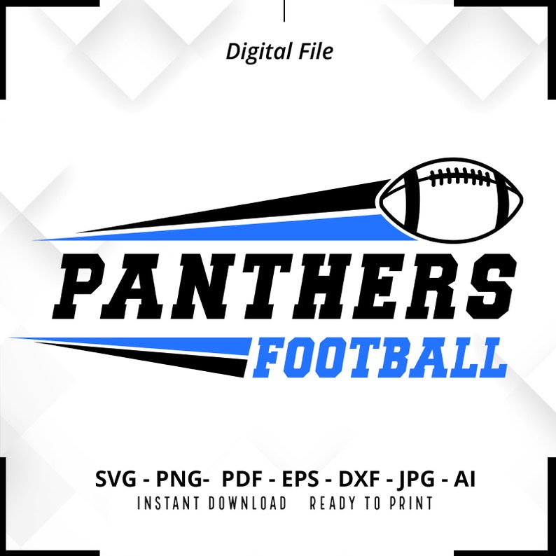 1208 Panthers Football SVG PNG Panthers svg Panthers Shirt svg Panthers png Football Shirt svg Football Mom svg Football svg Cut File