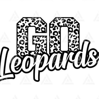 1237 Go Leopards Svg Go Leopards Football Svg Run Leopards Svg Cheer Mom T Shirt Cut File Cricut Png Pdf Eps Vector Stencil