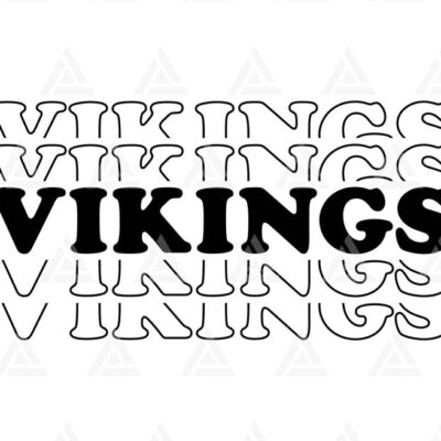 1242 Vikings Stacked Svg Vikings Layered Svg Run Vikings Svg Go Team Svg Cheer Mom T Shirt Cut File Cricut Png Pdf Eps Vector Stencil