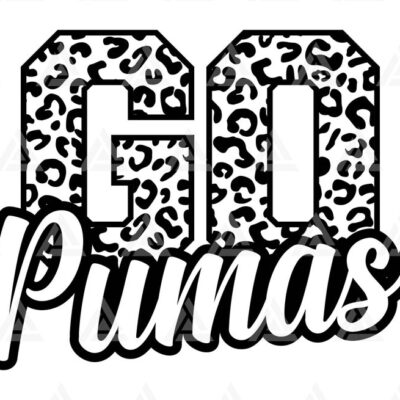 1246 Go Pumas Leopard Svg Go Pumas Football Svg Run Pumas Svg Cheer Mom T Shirt Cut File Cricut Png Pdf Eps Vector Stencil