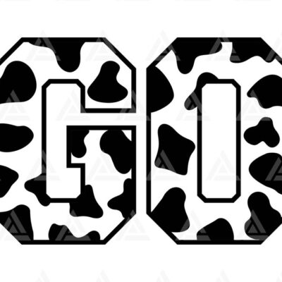 1257 Go Svg Go Cow Print Svg Go Cheerleader Svg Go Cow Spots Svg Go Team Svg Cheer Mom Svg Cut File Cricut Png Pdf Eps Vector Stencil