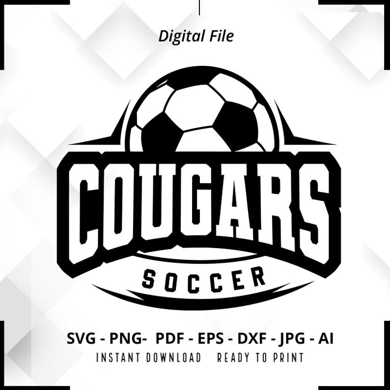 1270 Cougars Soccer SVG PNG Cougars svg Soccer Shirt svg Cougars Cheer svg Cougars png Cougars Mom svg Cougars Pride svg Cricut Cut File