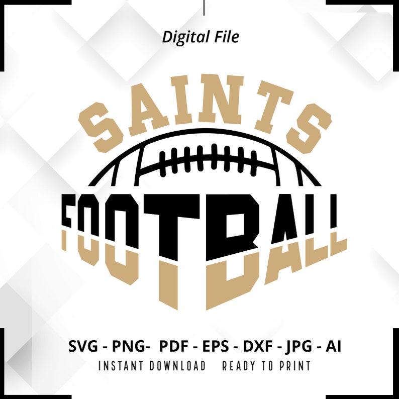 130 Saints SVG PNG Saints Football svg Saints Mascot svg Saints Shirt svg Saints Cheer svg School Spirit svg Saints Pride svg Cut File