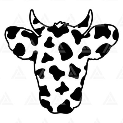 1311 Cow Head Svg Cow Print Svg Cow Spots Pattern Cattle Farmhouse Ranch Cut File Cricut Png Pdf Eps Vector Stencil Vinyl