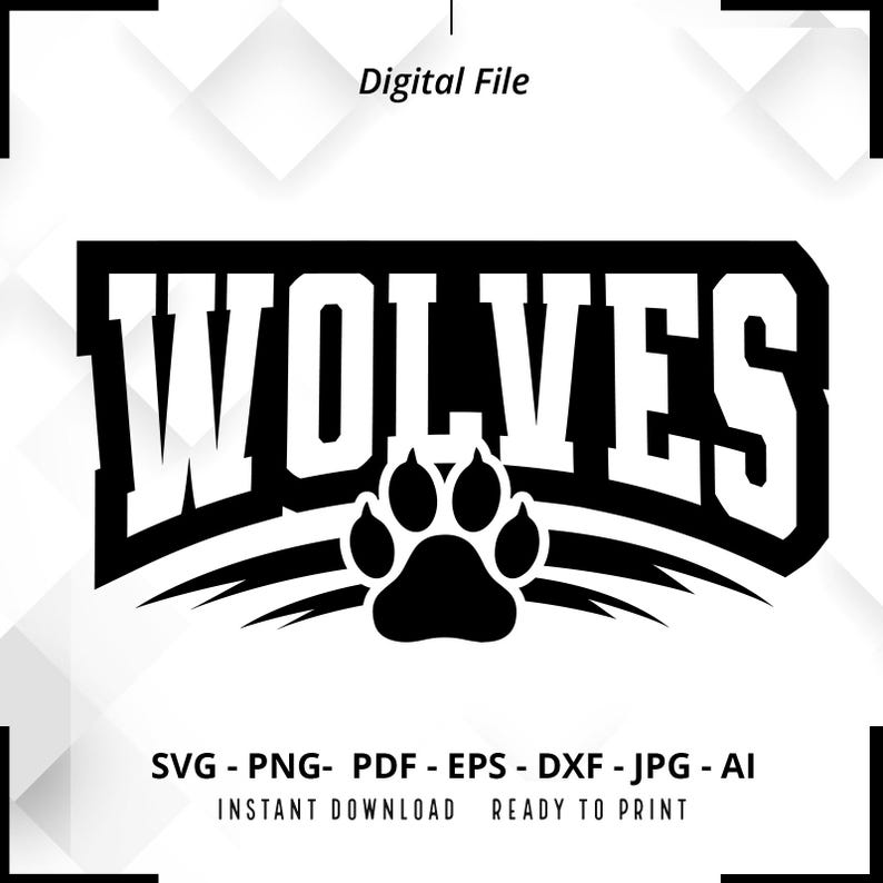 1312 Wolves SVG PNG Wolves Paw svg Wolves Mascot svg Wolves Cheer svg Retro Wolves svg Wolves Sport svg Wolves Shirt svg Wolves School Team