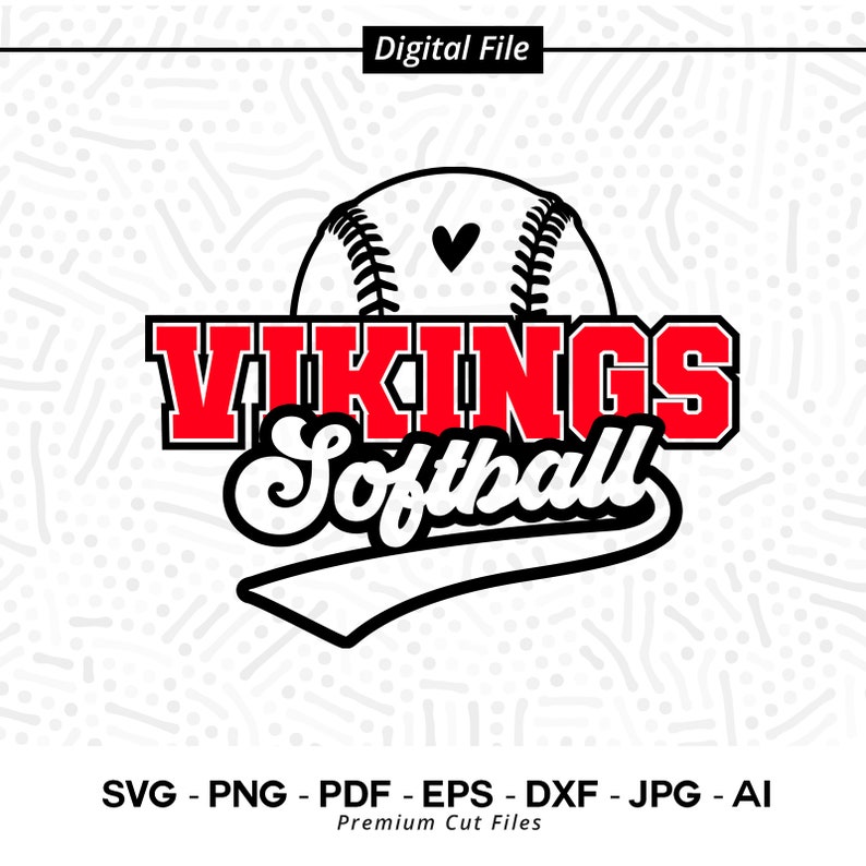 1313 Vikings SVG PNG Viking svg Softball svg Viking Softball svg Vikings Sublimation Vikings Love svg Viking Mom svg Softball Clipart