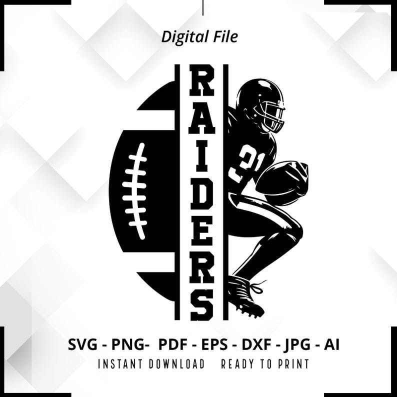 1322 Raiders SVG PNG Raiders Football svg Raiders Mascot svg Raiders Shirt svg Raiders Cheer svg School Spirit svg Raiders Pride svg Cricut