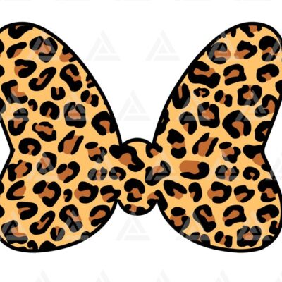 1331 Leopard Hair Bow Svg Leopard Ribbon Svg Cheetah Spots Bow Tie Svg Cut File Cricut Silhouette Png Pdf Eps Vector Stencil