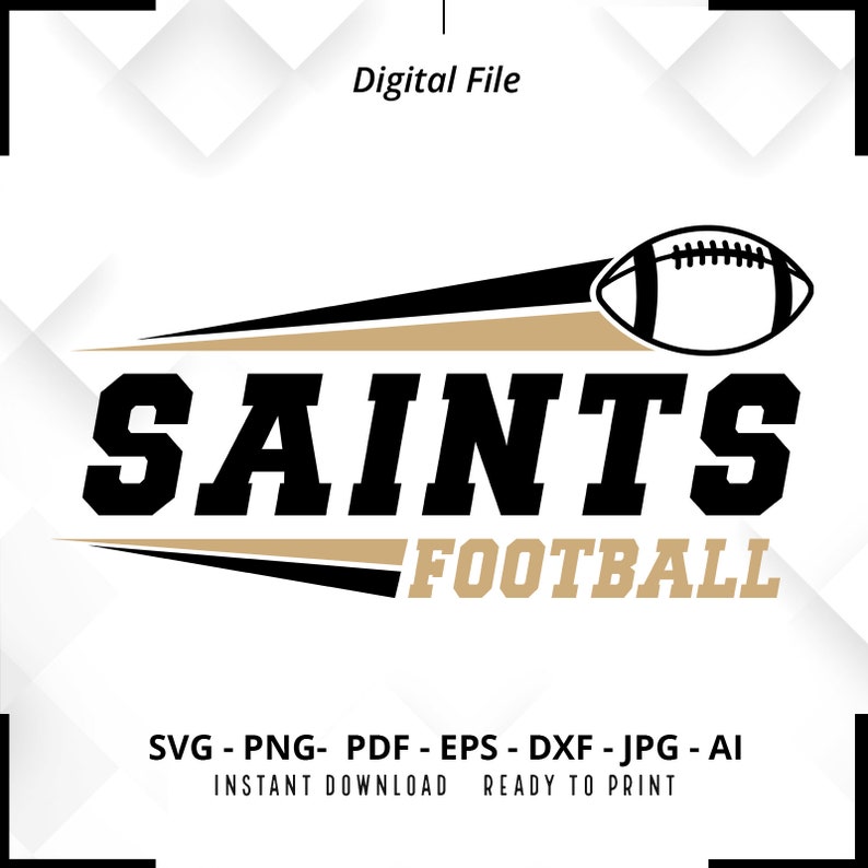 1335 Saints Football SVG PNG Saints svg Saints Shirt svg Saints png Football Shirt svg Football Mom svg Football svg Cut File Cricut